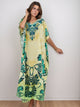 Vestido Estampado Kaftan Aurora Boreal