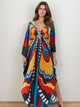 Vestido Estampado Kaftan Borboletas