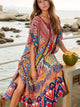 Vestido Estampado Kaftan Color