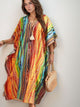 Vestido Estampado Kaftan Verão