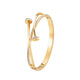 Pulseira De Aço Inoxidável Duplo Cristal Cabeça Prego