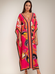 Vestido Estampado Kaftan Amazonia Pink