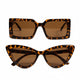 Kit: Óculos de Sol Retangular e Gatinho Havana