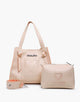 Kit: Bolsa Sacola Feminina Creme