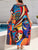 Vestido Estampado Kaftan Expressões Duo