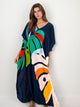 Vestido Estampado Kaftan Expressões Duo Kaftan amina