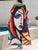 Vestido Estampado Kaftan Expressões Duo Kaftan Expressões mulher