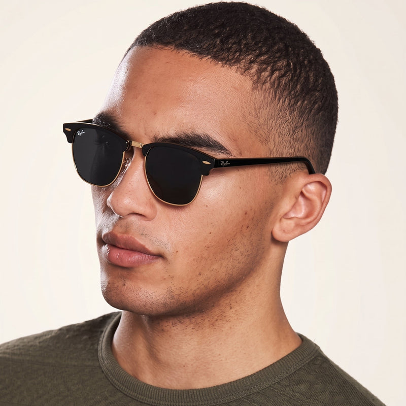 Óculos de Sol RayBan Masculino Clubmaster Preto