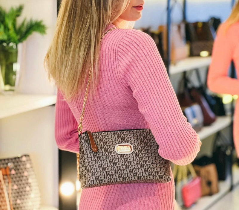 Bolsa VH Tiracolo Alça Marrom