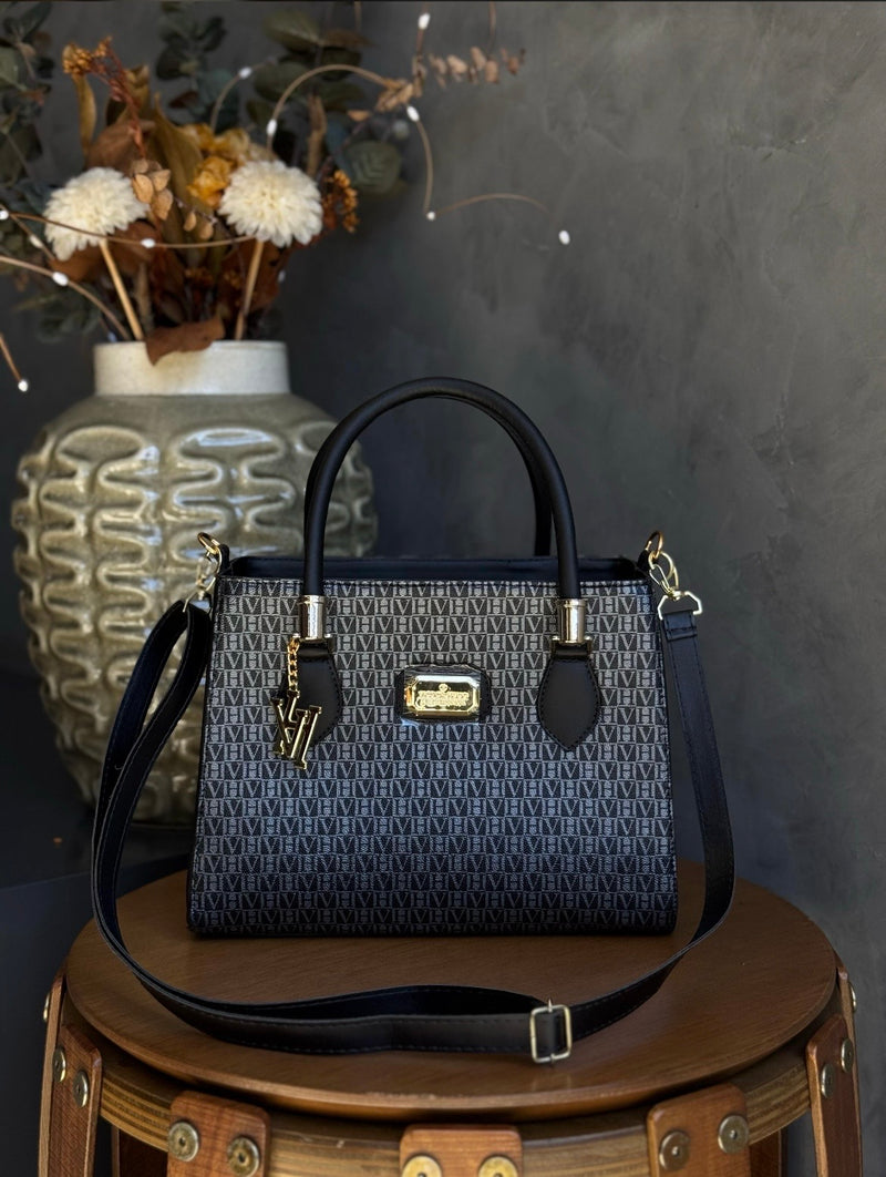 Bolsa Victor Hugo Monograma Tote - All Black