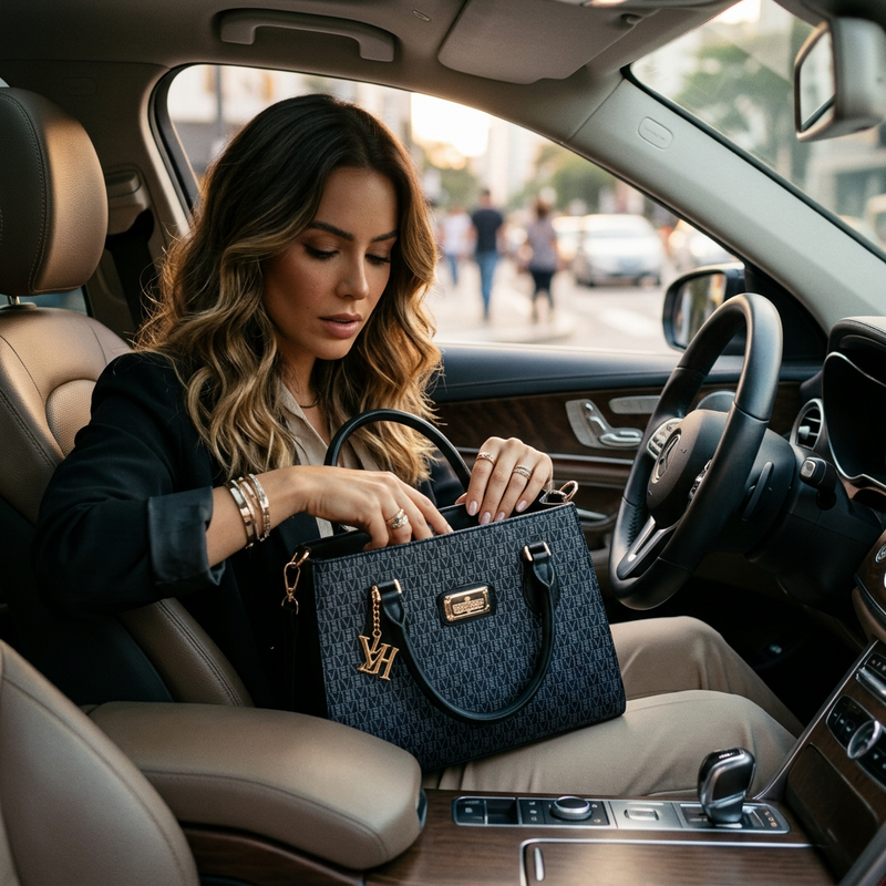 Bolsa Victor Hugo Monograma Tote - All Black