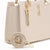 Bolsa Santa Lolla Off-White Metalassê Couro e Alça Tranversal