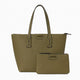 Bolsa Arezzo Kit  Classic com Nécessaire Verde Oliva