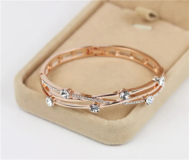 Pulseira Cruzada Com Zircônia