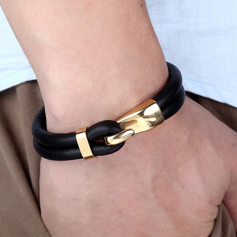 Pulseira Folheada A ouro 14K Multicamadas Para Homens E Mulheres