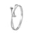 Pulseira De Aço Inoxidável Duplo Cristal Cabeça Prego