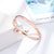 Pulseira De Aço Inoxidável Duplo Cristal Cabeça Prego