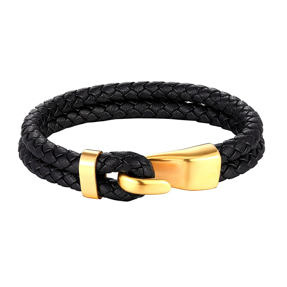 Pulseira Folheada A ouro 14K Multicamadas Para Homens E Mulheres