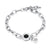 Pulseira de aço inoxidável numerais romanos
