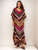 Vestido Estampado Kaftan Expressões Duo Kaftan multi listras