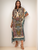 Vestido Estampado Kaftan Expressões Duo Kaftan paisley nude