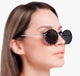 Óculos de Sol Feminino Oval com Strass