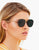 Óculos de Sol Hexagonal Blaze Preto Feminino