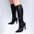Bota de Couro Cano Alto Bico Fino Louise