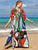 Vestido Estampado Kaftan Expressões Duo Kaftan Britto