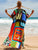 Vestido Estampado Kaftan Expressões Duo Kaftan Britto