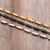 Pulseira De Corrente De Bambu Banhada A Ouro Em Aço Inoxidável