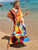 Vestido Estampado Kaftan Expressões Duo Kaftan Britto