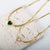Colar e Pulseira Pedra de Coração