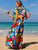 Vestido Estampado Kaftan Expressões Duo Kaftan Britto
