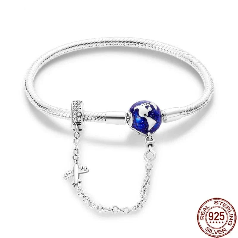 Bracelete de Prata 925 Berloque