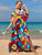 Vestido Estampado Kaftan Expressões Duo Kaftan Britto