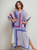Vestido Estampado Kaftan Expressões Duo Kaftan azulejo geométrico
