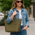 Bolsa Arezzo Kit  Classic com Nécessaire Verde Oliva