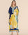Vestido Estampado Kaftan Expressões Duo Kaftan flores amarelas