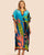 Vestido Estampado Kaftan Expressões Duo Kaftan floral azul