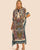 Vestido Estampado Kaftan Expressões Duo Kaftan paisley nude