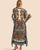 Vestido Estampado Kaftan Expressões Duo Kaftan paisley nude