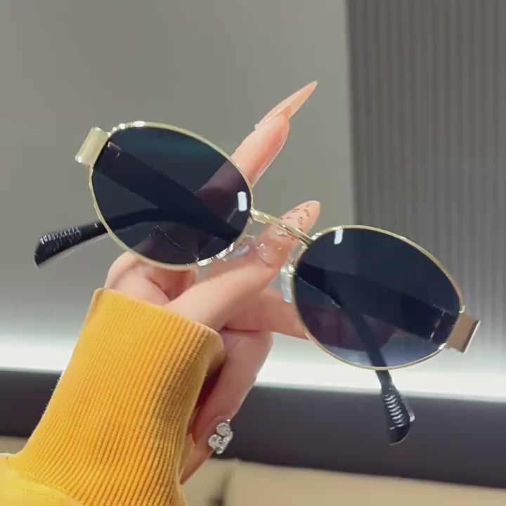 Óculos de Sol Feminino Armação Metálica UV400