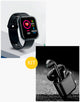 Kit: Relógio Smart Watch Full Black e Fone de Ouvido Airpods Black