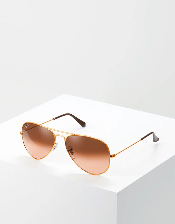 Óculos de Sol Ray Ban Aviador Marrom Degrade -www.tpmdeofertas.com.br