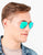 Óculos de Sol Ray Ban Aviador Verde Espelhado - www.tpmdeofertas.com.br