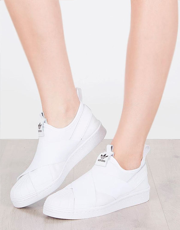 Tenis Superstar Slip On Adidas Superstar W Branco Adidas Superstar